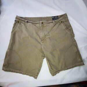 Kühl Mens Cargo Shorts Size 40 Khaki Color Outdoor Adventure Wear Hiking